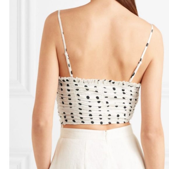 Maje polka dot black and white top 3 NWT - Picture 5 of 11
